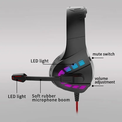 G4 Headphones 3.5mm Wired Gaming Headset Earphones Music For PS4 Play Station 4 Game PC Chat computer With Microphone