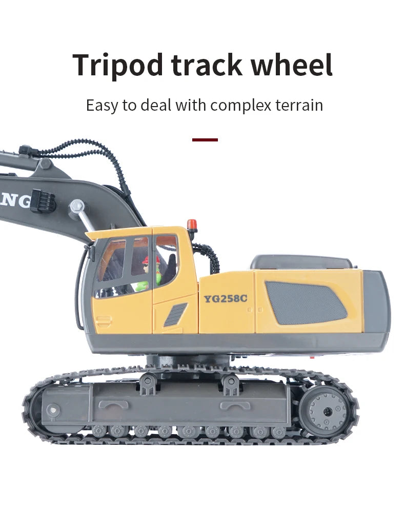 RC Excavator 1:20 Remote Control Truck 2.4G RC Crawler Engineering Vehicle Truck Radio Control Children's Day Christmas Gifts