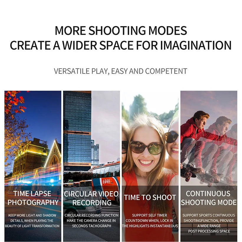 Action Camera 4K60FPS With Remote Control Screen Waterproof Sport Camera drive recorder Sports Camera Helmet Action Camera