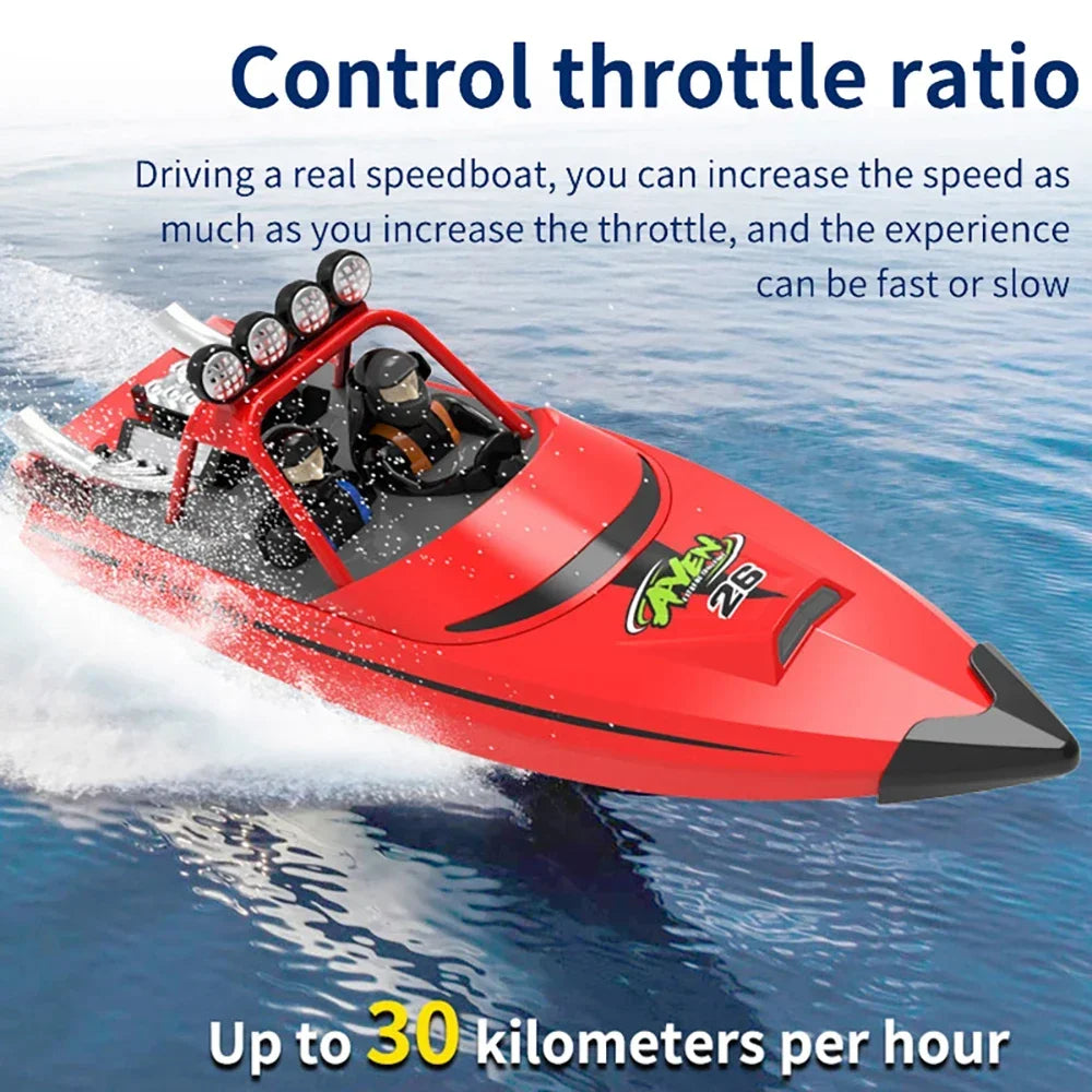 TY725 RC Boat TURBOJET PUMP High-Speed Remote Control Jet Boat Low Battery Alarm Function Adult Children Toys Gift
