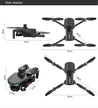 New N800 Pro2 GPS Drone Professional 8K HD Camera With Obstacle Avoidance 3-Axis Gimbal Brushless 5G WIFI FPV RC Dron Quadcopter