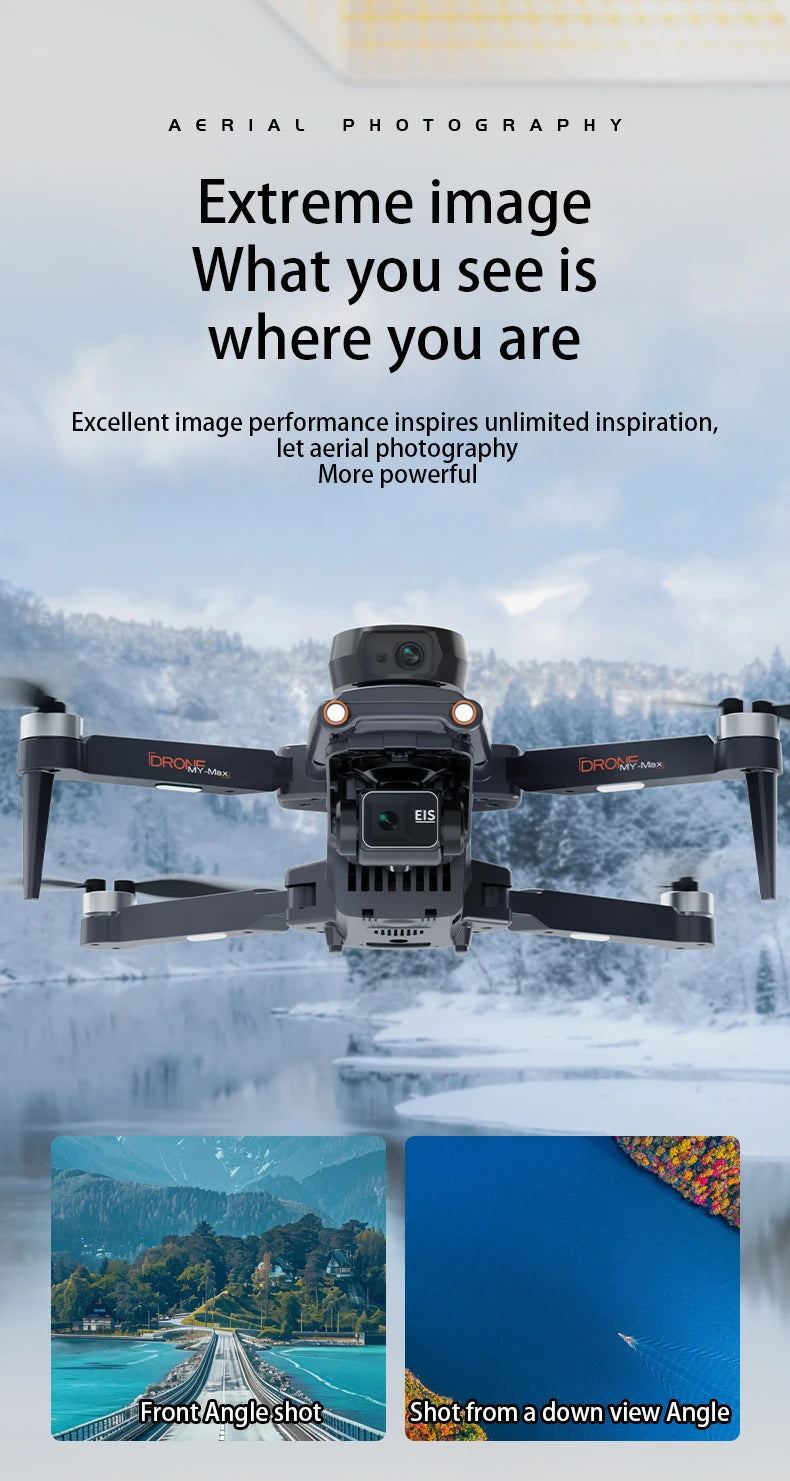 jjrc M105 3-axis Gimbal Screen Control relay version 4.5inch Remote Control Folding GPS Drone Brushless Obstacle Avoidance 8K HD