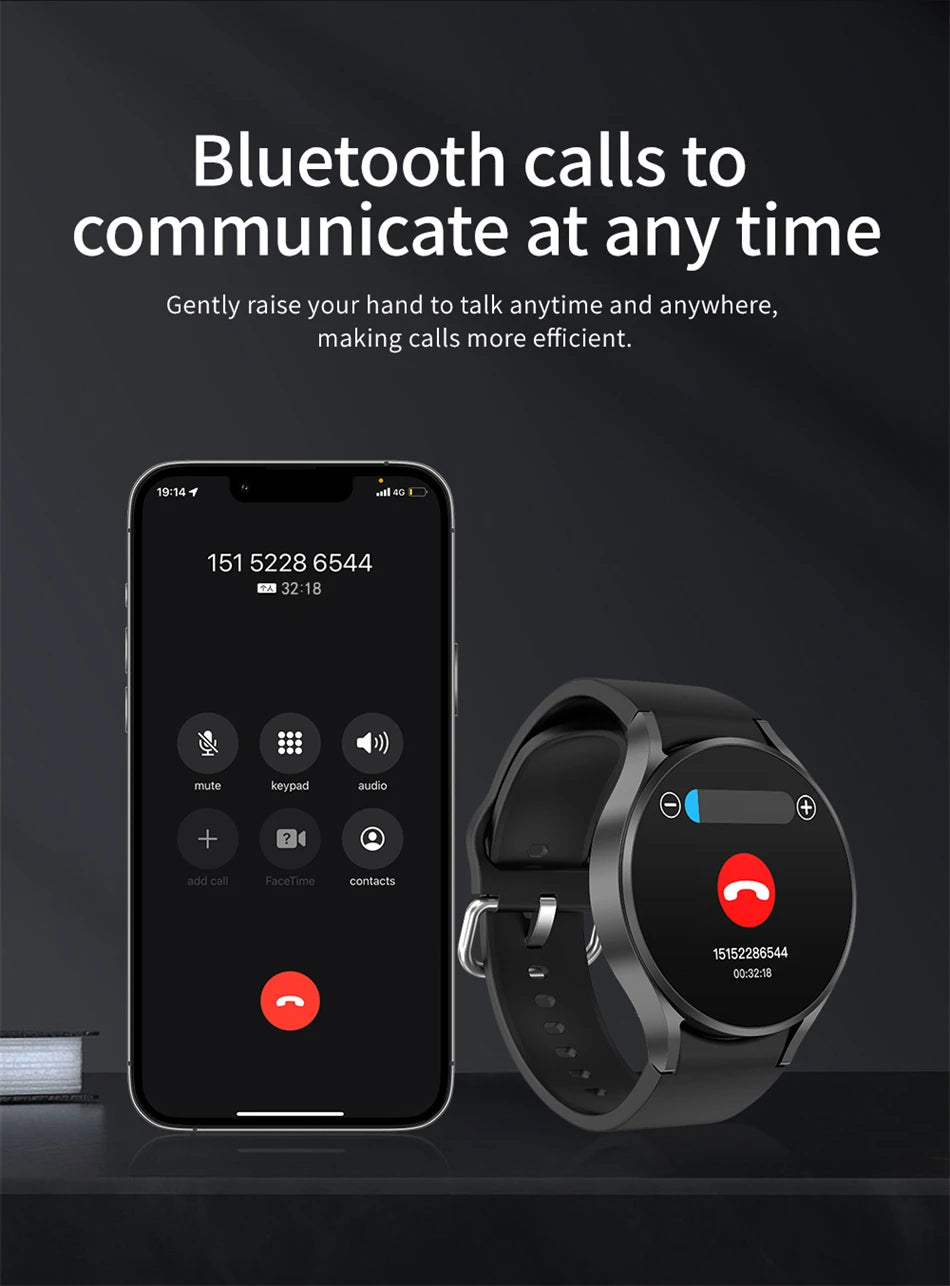 2025 New Watch 6 Pro Customized Watch Face Voice Call smartwatch Men GPS Sports Fitness Tracker Women Smart Watch IOS Android