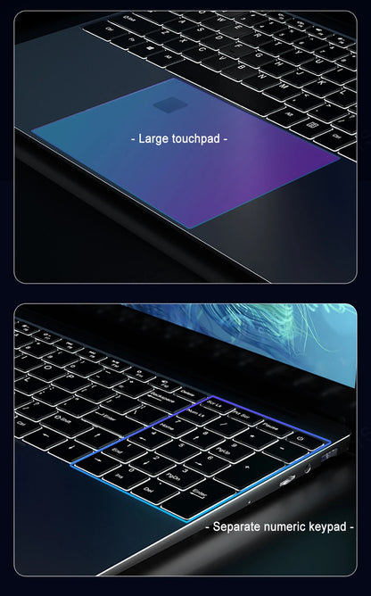 CARBAYTA Max Ram 32GB Rom 2TB SSD Metal Computer 5G Wifi Bluetooth AMD Ryzen 7 4800U Windows 10 11 Pro Gaming IPS Laptop