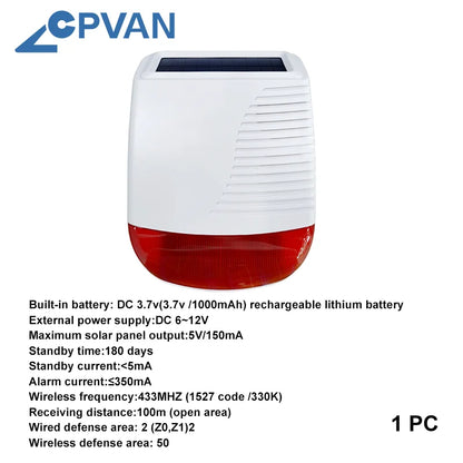 CPVAN Tuya smart Home Alarm System Wireless WiFi 4G 7 inch panel for Home burglar Security Protection Alarm Kit DIY Accessories