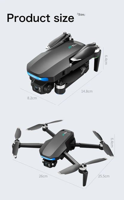 S-X1 GPS Drone Professional 3-Axis Gimbal 5G WIFI 4K Camera RC FPV Drone with Screen 5KM Digital Image Transmission Aerial UAV