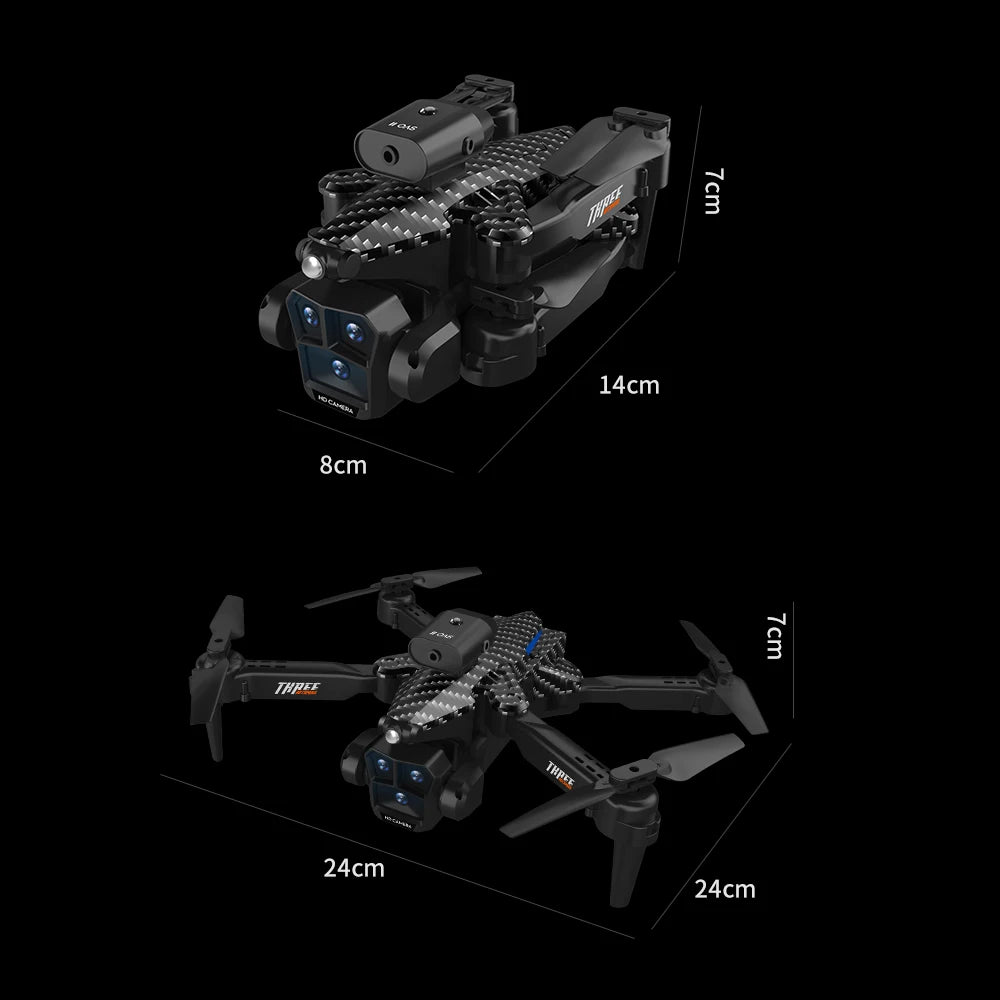 K10 MAX Drone Carbon Fibre Professional 8K HD Three Camera Obstacle Avoid Aerial Photography Optical Flow Brushless Quadrotor
