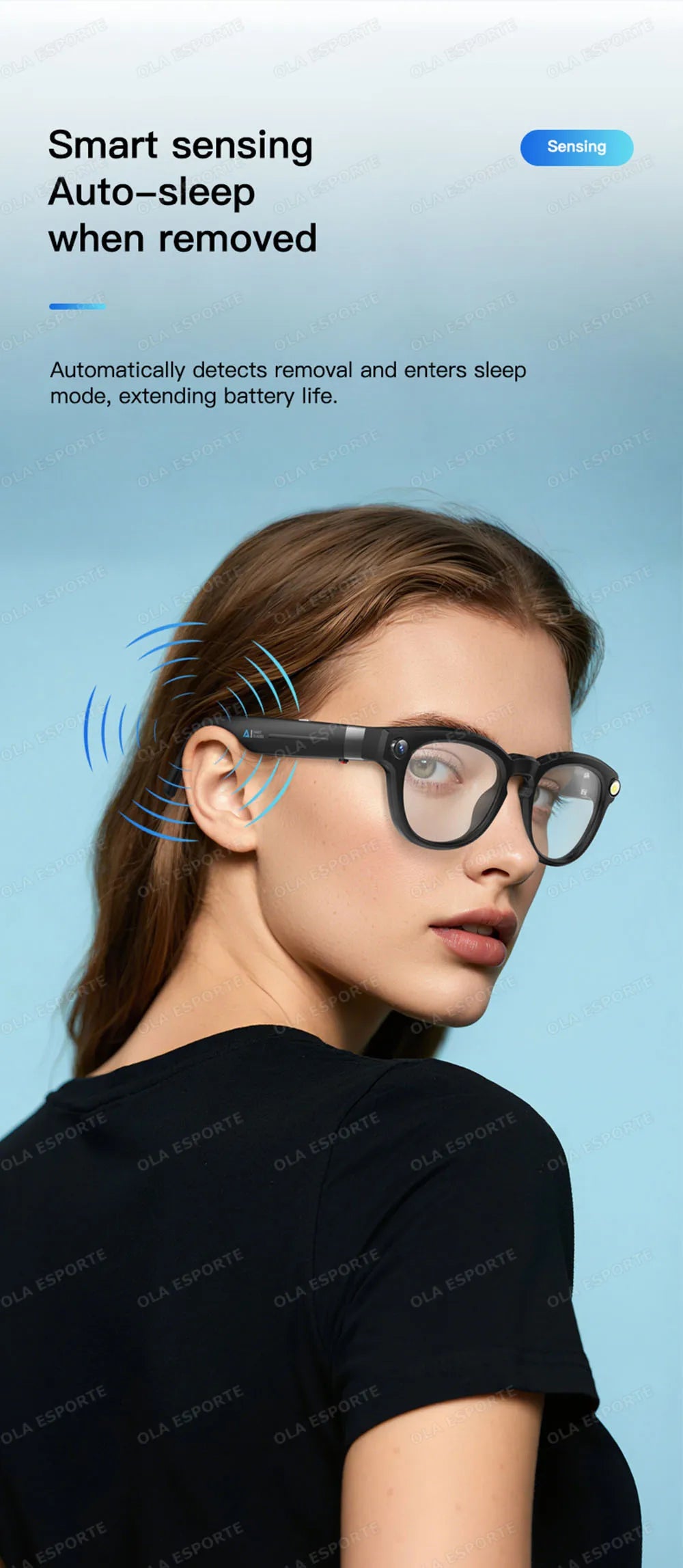 New Smart Glasses 2025 Recording Videos 800W Camera AI Photo Recognition Answer Translation Charging Lens BT Music Smartglasses