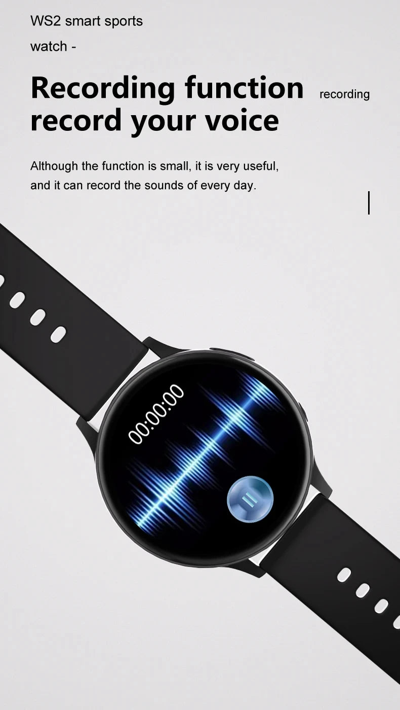 2025 New Women Bluetooth Call Smart Watch Heart Rate Blood Pressure Monitoring Smartwatches IP67 Waterproof Men Smartwatch+Box