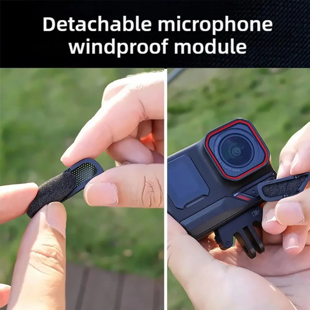FOR Insta360 Ace Pro2 Microphone Windshield Action Camera Microphone Accessories Windshield Action Camera N0C8