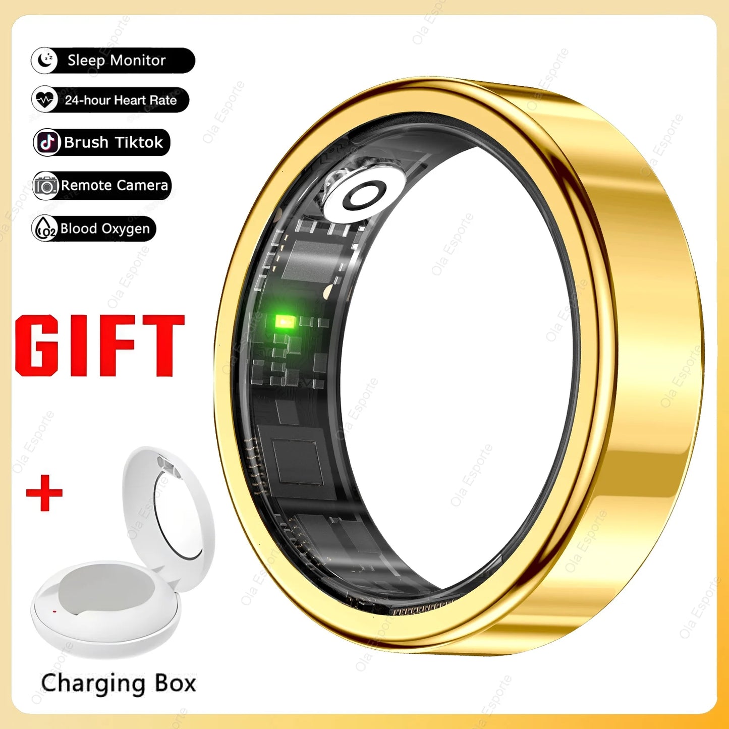 R09 Smart Ring 2025 Gesture control Sleep Health Monitor Bluetooth Rings IP68 Waterproof Sports Modes Smartring Men Women gifts