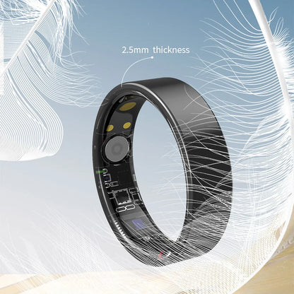 2025 smart ring for men women,Sleep, Heart Rate,Oxygen Monitor, 5ATM Waterproof,Bluetooth TK5 sports rings for men,Holiday Gift
