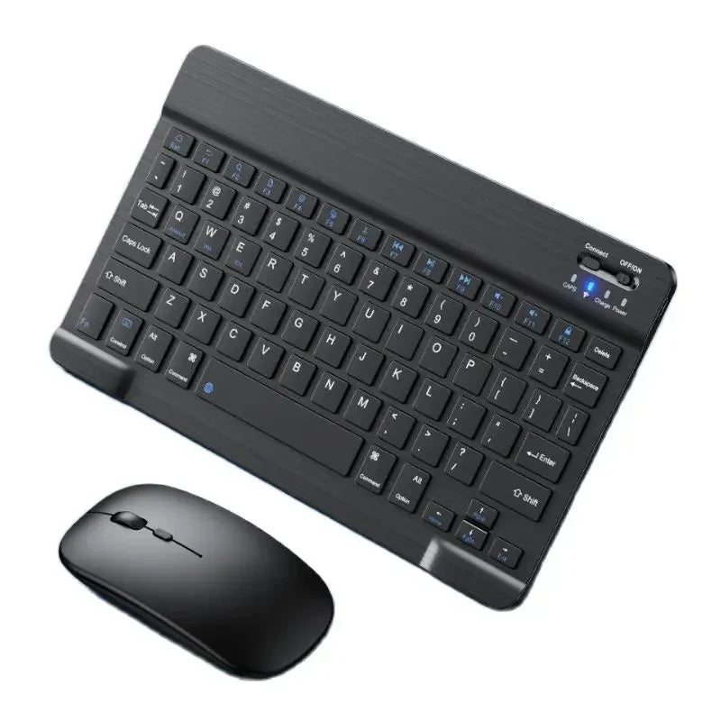 Keyboard For Tablet Android iOS Windows Wireless Keyboard and Mouse Bluetooth-compatible Rainbow Backlit Mouse For iPad Phone