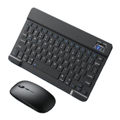 Keyboard For Tablet Android iOS Windows Wireless Keyboard and Mouse Bluetooth-compatible Rainbow Backlit Mouse For iPad Phone