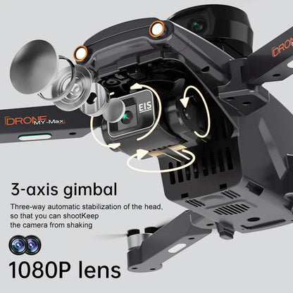 jjrc M105 3-axis Gimbal Screen Control relay version 4.5inch Remote Control Folding GPS Drone Brushless Obstacle Avoidance 8K HD