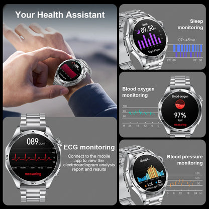 LIGE New Men Smartwatch ECG Heart Rate Monitor Men’s Watches Bluetooth Call Bracelet Sports Fitness Smart Watch For Android ios