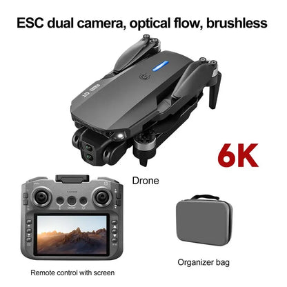 New E88GT Brushless Drone Dual HD Cameras WiFi FPV Foldable Arms Night Navigation Light Remote Control RC Quadcopter Photography