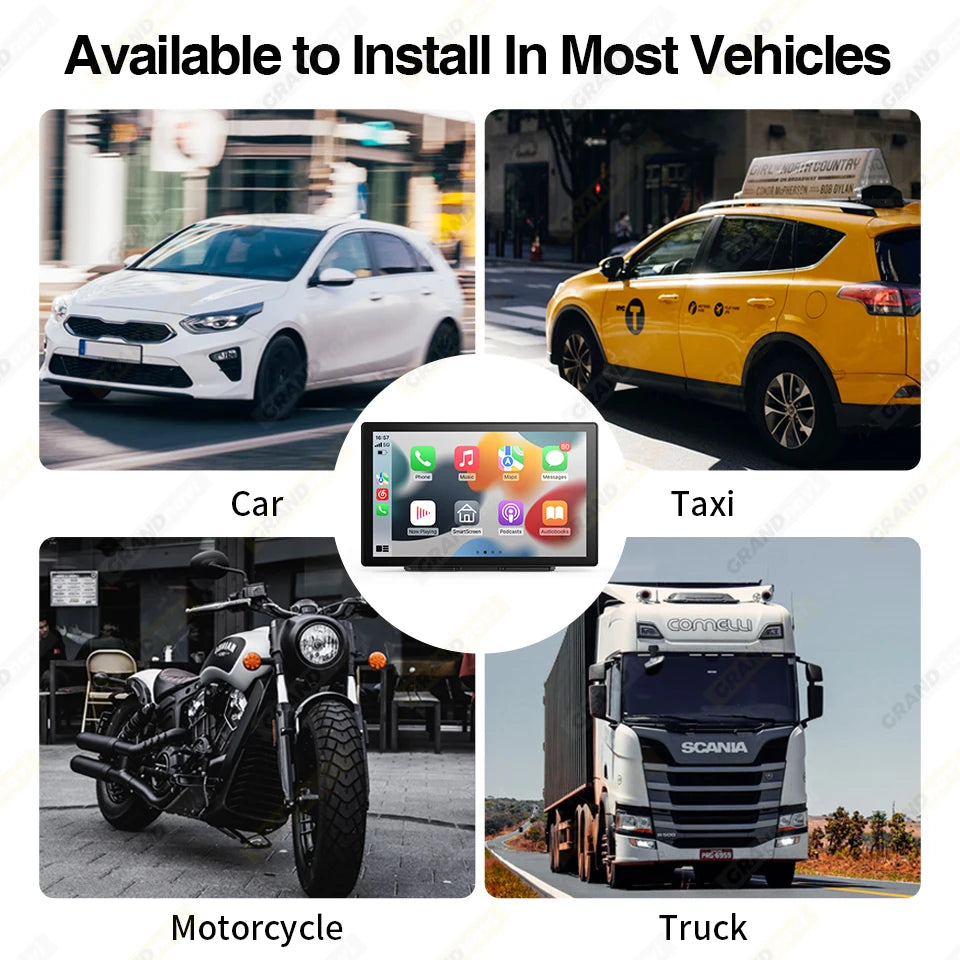 9 inch Car Radio Multimedia Video Player CarPlay Android Auto IPS Touch Screen AUX Input Bluetooth MirrorLink Universal