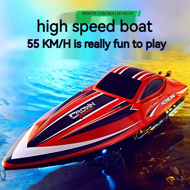 Hj818pro High-Speed Remote Control Boat 41cm Brushless Motor Competitive Boat High Horsepower Boat Model Children'S Water Toy