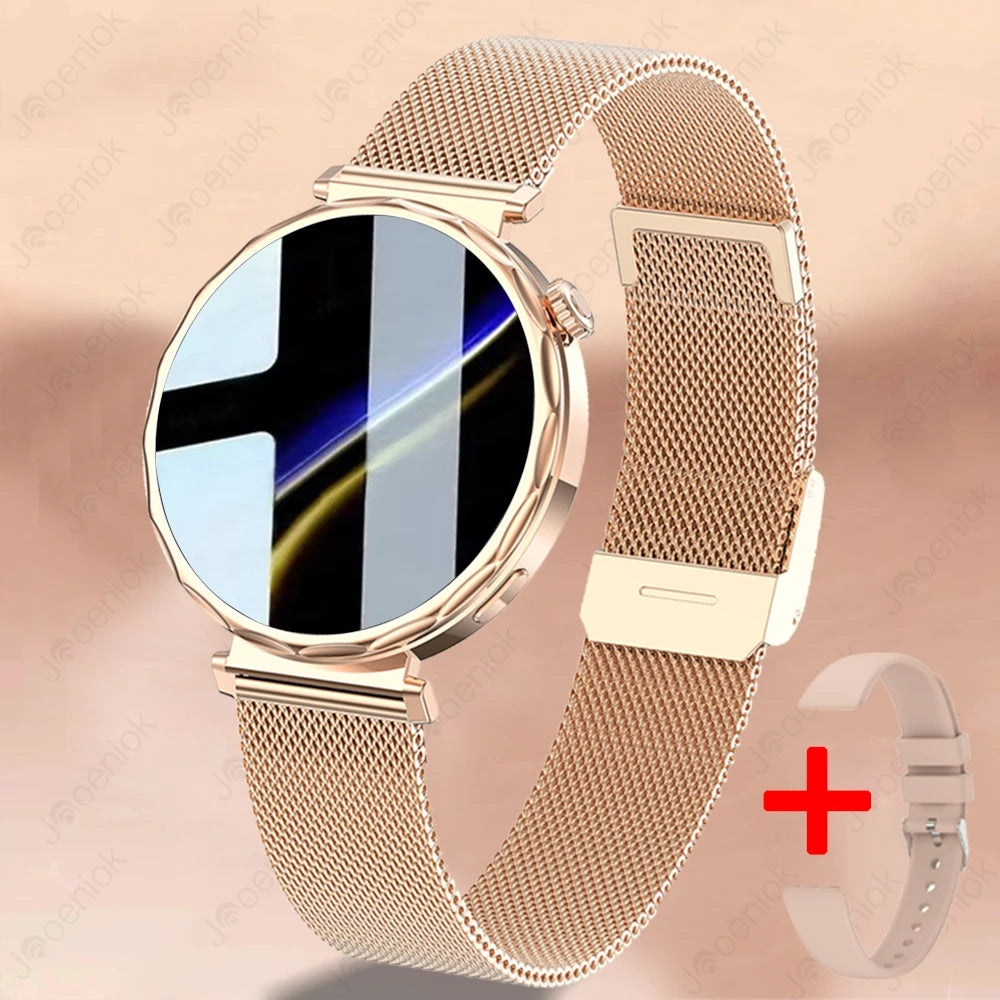 2025 New Fashion Bluetooth Call Smart Watch Women AMOLED HD Screen Health Monitoring 100+ Sports Mode Smartwatches IOS