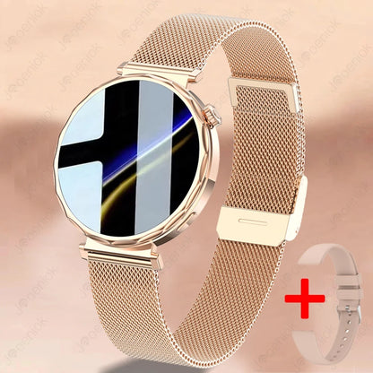 Fashion Women Bluetooth Call Smart Watch Watch AMOLED HD Screen Health Monitoring Waterproof Smartwatches 2025 New Android IOS