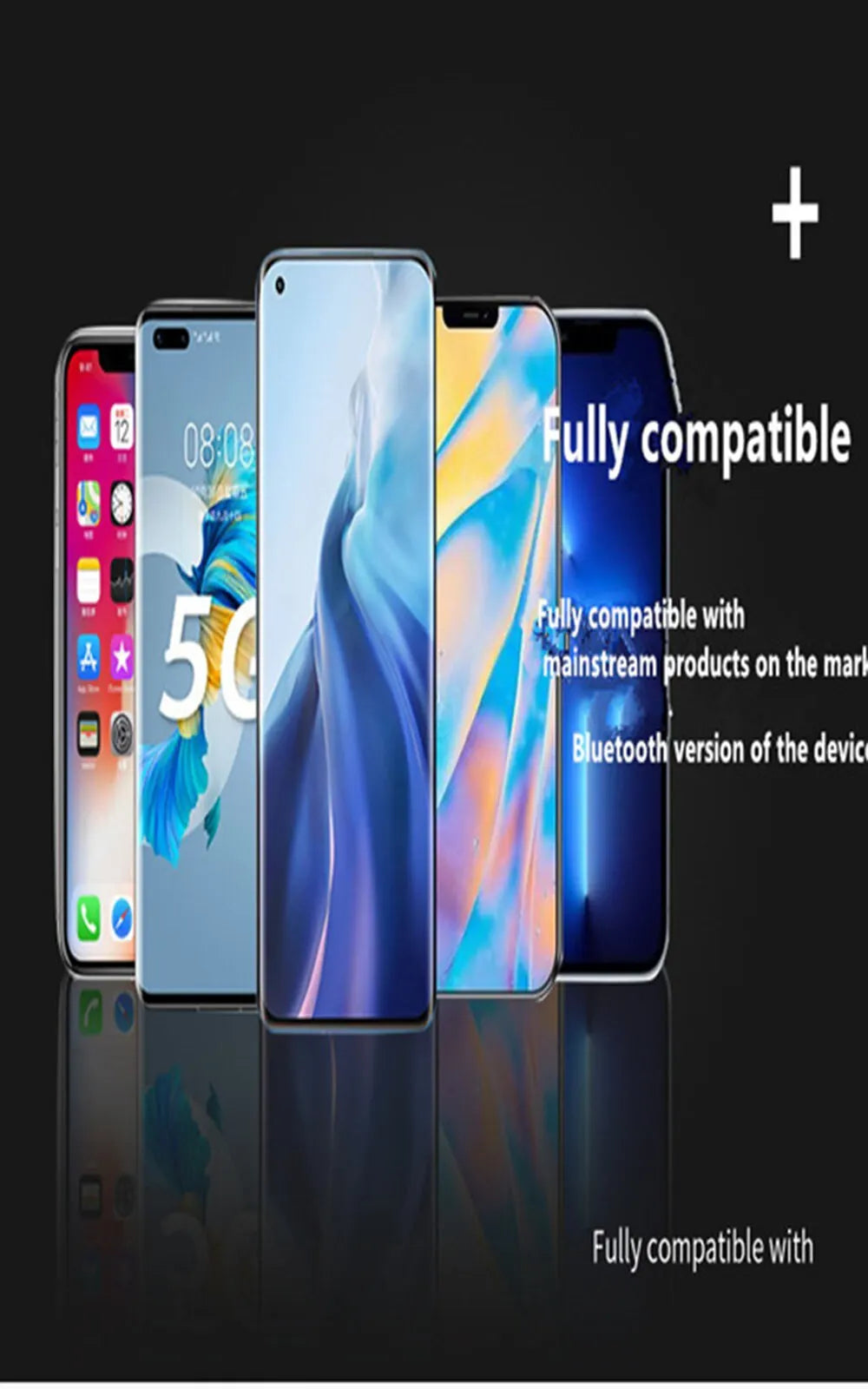 Ear-Clip Wireless Headsets TWS Bass Music Earring Bluetooth 5.3 Earphones Single Sport Headphone With Mic Touch Business Earbud