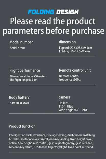 AE3 PRO Max NEW LCD SC GPS Drone 8K Dual Camera 5G Wifi FPV 3-Axis Gimbal Professional Obstacle Avoidance Quadcopter RC Dron Toy