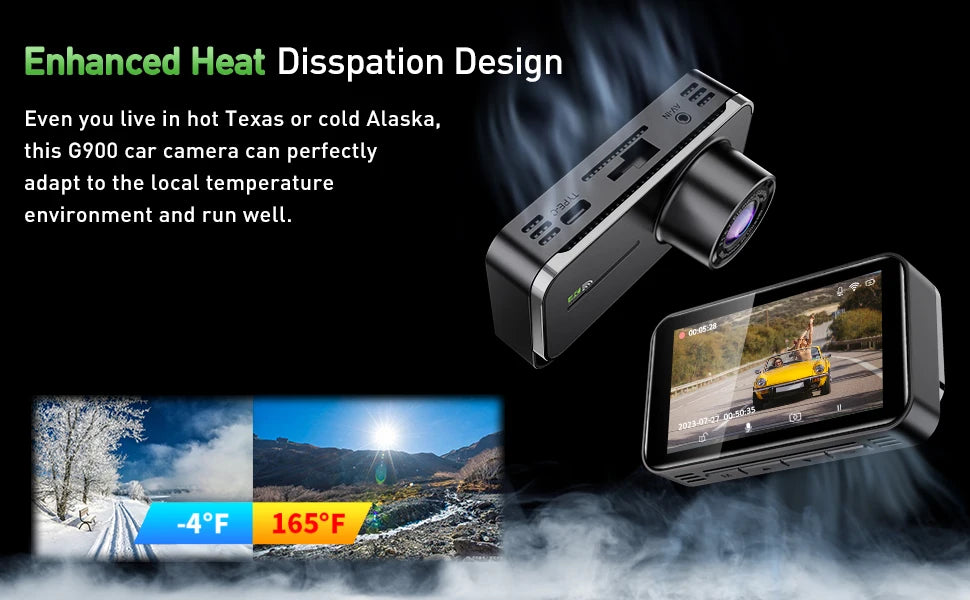 Dash Cam for Cars Car Camera Dash Cam 4K WIFI Camera for Car Front and Rear Dash Camera Wifi Dashcam Vehicle Black Box