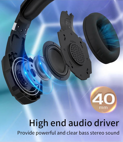 Gaming Headpset Headphone 3.5mm Wired Gaming Headset Earphones Noise Cancelling Stereo Sound With Mic For PC PS4 PS5 Xbox Bass