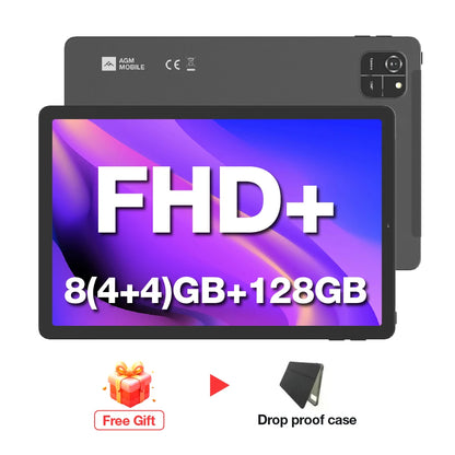 AGM PAD T1 Tablet 10.95 inch 1200*1920 FHD+ Screen  8（4+4）GB RAM 128GB ROM 4G LTE Android 14 Unisoc T606 Tablets Widevine L1