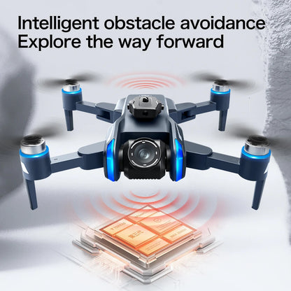 NEW XT808 4.5-Inch Larges Screen Control Drones 8K Professional HD Dual Cameras Brushless Obstacle Avoidances Foldable Quadcopte