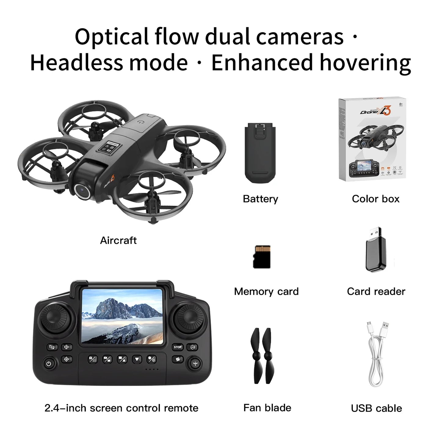 Xiaomi Dual Camera Drone YL3 Aerial Photography Aircraft 5G WIFI Brushless Motor Remote Control Optical Flow Hover Aircraft Gift