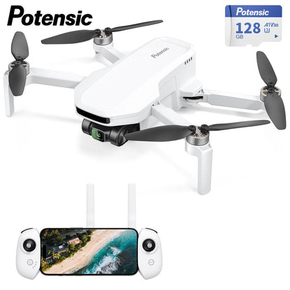 Potensic 2024 ATOM LT Single Axis Gimbal 2.5K Camera EIS GPS Drones Professional Under 249g Max 4-KM for Adults and Beginners