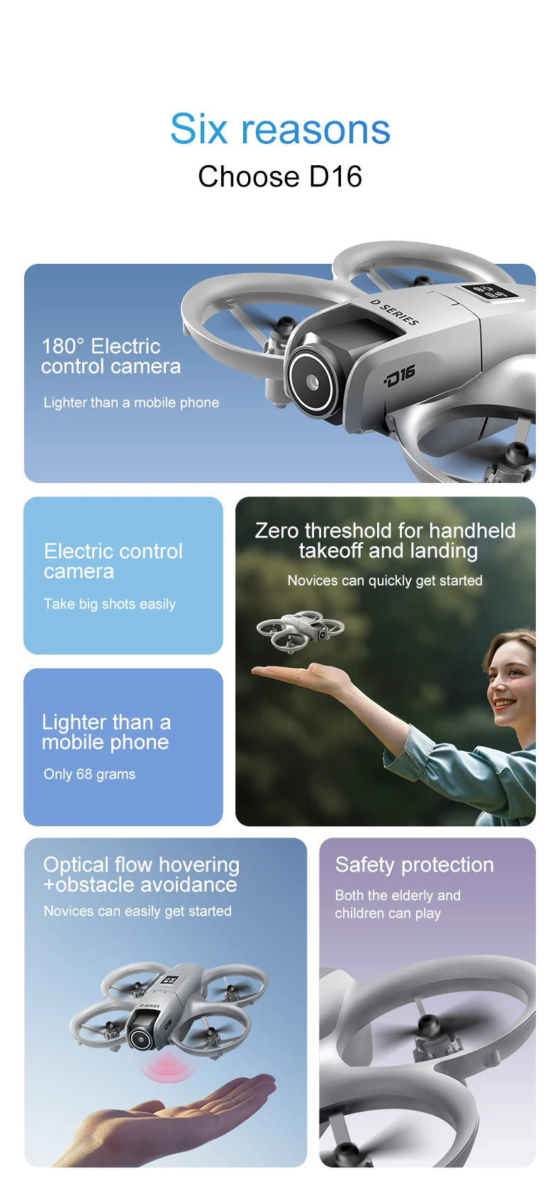 For Xiaomi D16 Mini Drone 8K HD Dual Camera Profesional 180° Electric Adjustable GPS Positioning Obstacle avoidance Bushless UA