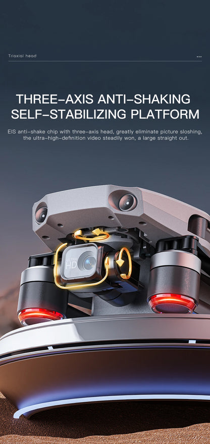 K11 Tubro Professional Drone With 8K Camera 3-Axis Gimbal Obstacle Avoidance Touch Screen FPV Drone Brushless GPS RC Quadcopter