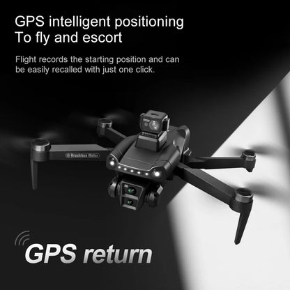 V198GPS Drone 8K Profesional HD Camera ESC Brushless Obstacle Avoidance Aerial Optical Foldable Quadcopter Mini Dron