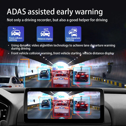 Dash Cam Car USB ADAS DVR HD1080P Special for Android Multimedia Player Dual-lens Front Rear 170 Degree Recorder Reverse Vision