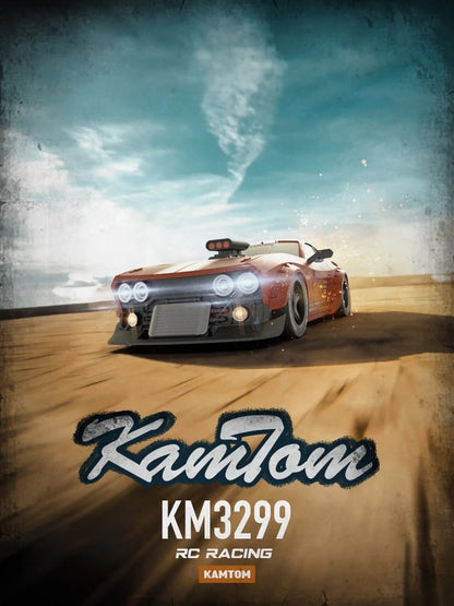 orange Kamtom 3299 1:32 Rc Car Upgrade Luminous Metal Servo Motor Car Dodgeboy Toy Car Professional Rc Drift Rc Stunt Car