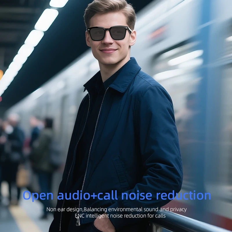 New Smart Glasses 500W HD Camera 1080P Video/Photo Record AI Translation Waterproof Bluetooth Call Smart Glasses Women Men