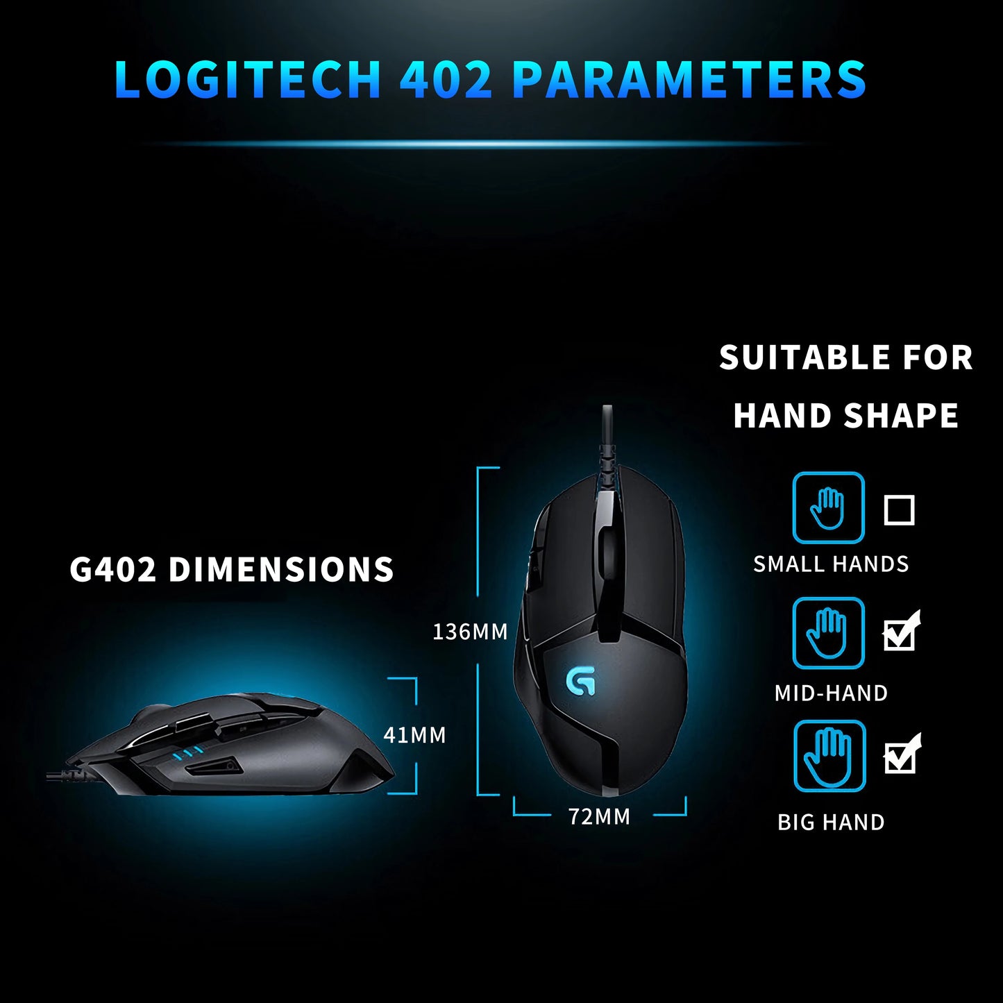 Logitech (G) G402 gaming mouse wired mouse e-sports mechanical macro programming mouse CSGO eating chicken computer competitive