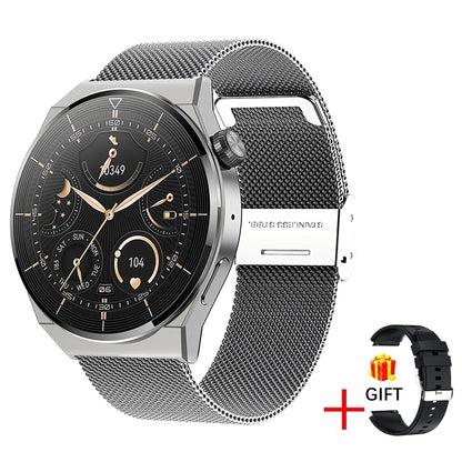 LIGE NFC Smart Watch Men AMOLED HD Screen Wireless Charging Heart Rate Bluetooth Voice Assistant Sports Watches Men Smartwatch