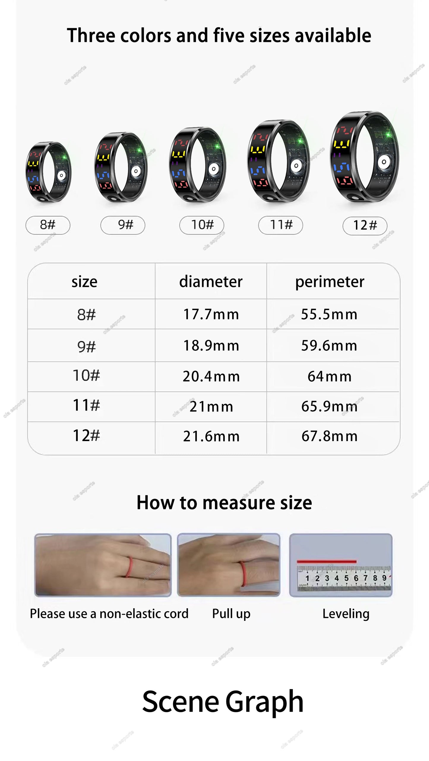 2025 R12 Smart Ring with Color Display Screen and Touch, Charging Box,Health Manager, 5 ATM Waterproof Smartring For Men Women