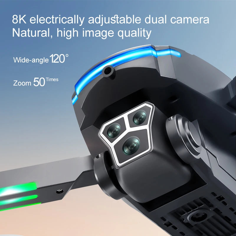 S2 Drone 8k Professional Hd Dual Camera Obstacle Avoidance Foldable Quadcopter Drone With Screen Remote Control New