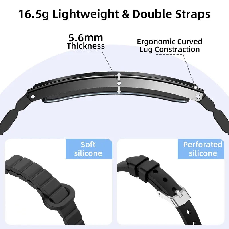 LIGE New Sport Fitness Tracker Smart Band Bracelet Heart Rate Blood Oxygen Sleep Monitor Pedometer Call Reminder Smartwatch 2025