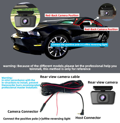 Dash Cam 4K Ultra High Definition Support Speed Real Display Loop Recording Optional 2.5K Rear Camera Driving Recorder