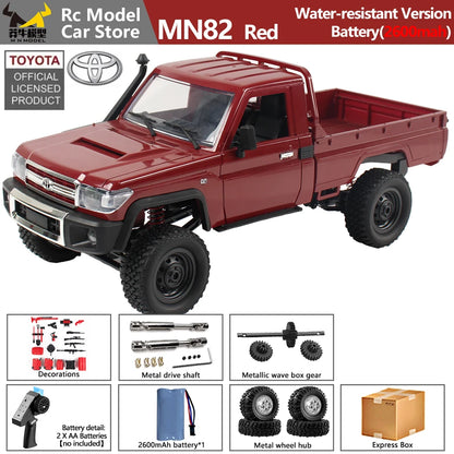 MN MODEL 1/12 4WD Remote Control Diving Off-road Car Climbing Truck All Terrain Vehicle Rock Crawler Wading Pickup Toy for Adult