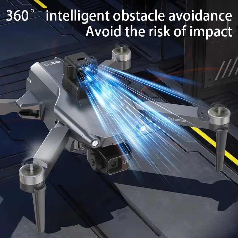 L600 PRO Max GPS Drone With Screen Control 8K HD Dual Camera Brushless Obstacle Avoidance 3-Axis Gimbal Aerial FPV RC Dron 5KM