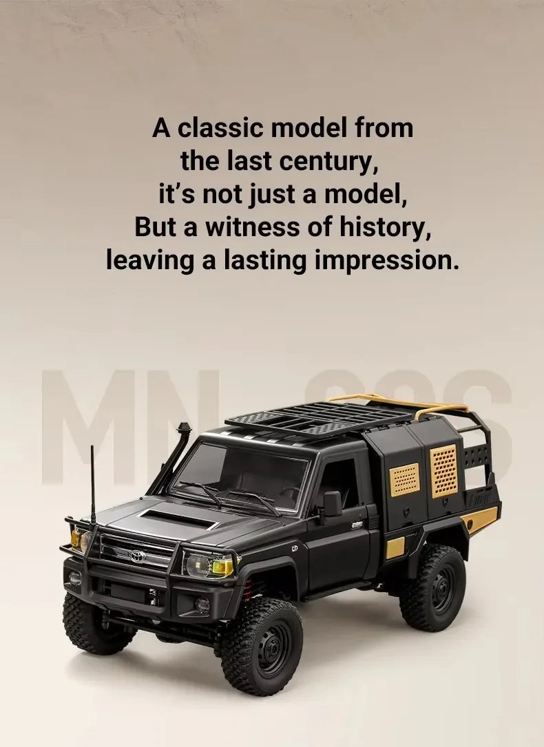 MN MODEL 1/12 4WD Remote Control Diving Off-road Car Climbing Truck All Terrain Vehicle Rock Crawler Wading Pickup Toy for Adult