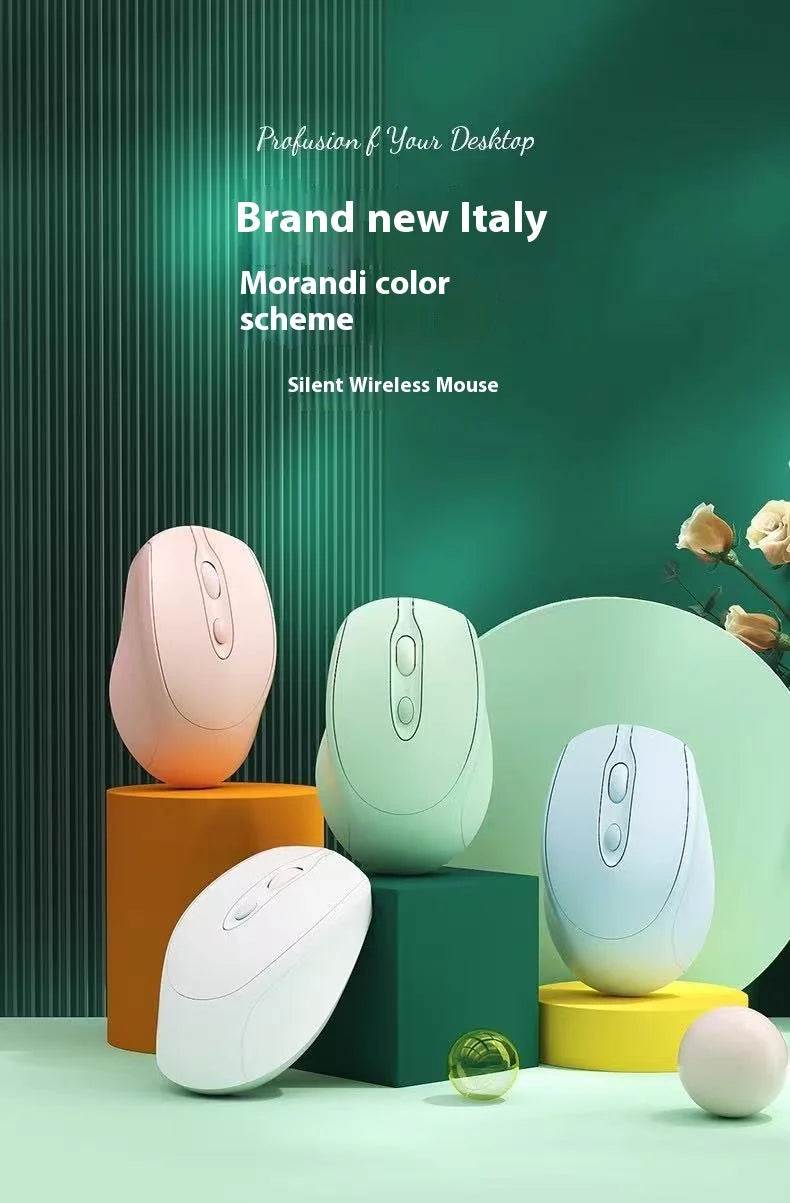 Wireless Mouse, Rechargeable, Computer Game Office Mouse, Dual-Mode Ergonomic Mouse, Portable Multi Color Mouse, Suitable for Pc