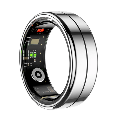R04 Smart Ring for Men Women 5ATM Waterproof With Charging Case Health and Sleep Monitor Ring Multi-sport Mode Camera Control